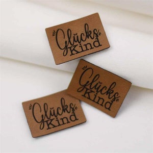 Label Aufnäher Kunstleder Ich bin ein Unikat