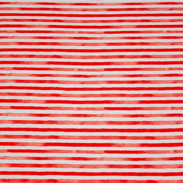 22,90 EUR/m Hilco Jersey Ocean Stripe, Streifen Rot Weiss