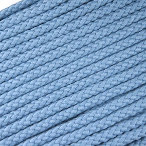 Cord braided cotton 8mm denim blue