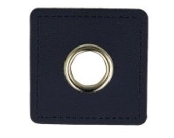 1,30 EUR/Stk. Ösenpatches Blau Öse Silber