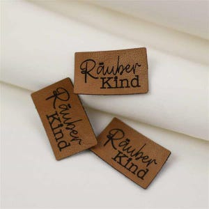 Label Aufnäher Kunstleder Ich bin ein Unikat