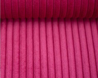 15,90 EUR/m Cord Samt Rippe Wanja Pink 936