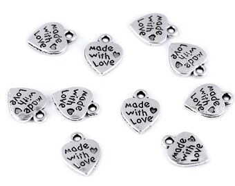 0,50 EUR/Stk. Anhänger Charms Made With Love