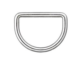 0,80 EUR/Stk. D-Ring 20mm Silber