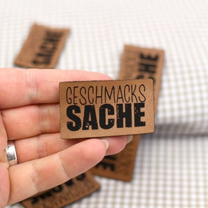 Label Aufnäher Kunstleder Ich bin ein Unikat