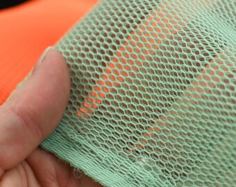 9,90 EUR/m Mesh 3-D Neon Tüll Mint