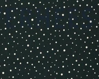 10,90 EUR/m Baumwolle Popeline Glitter Dots Schwarz