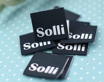 Label Einnäher Webetikett Solli