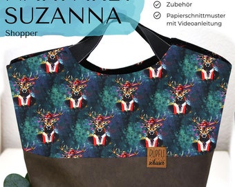 39,00 EUR/Stk. Nähpaket Shopper Suzanna Fancy Deer Teal