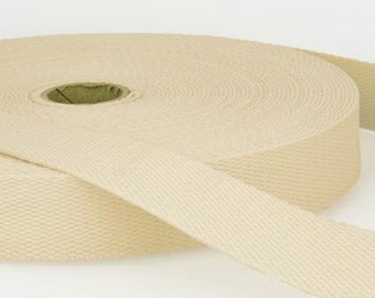 1,90 EUR/m Gurtband Baumwolle Roger 30mm Creme