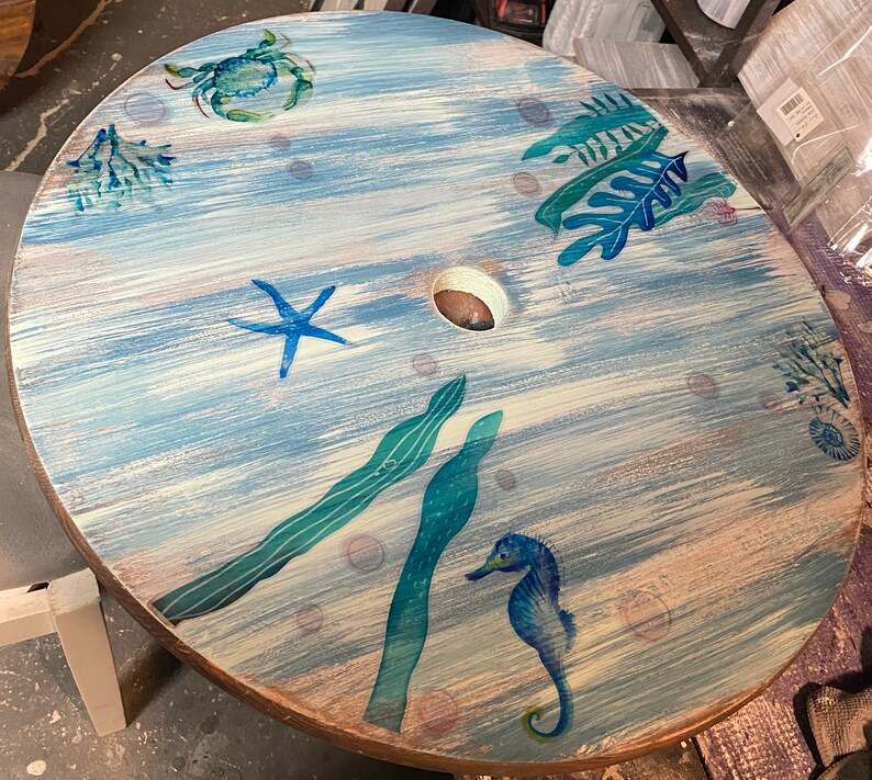 Umbrella Hole Lazy Susan Etsy