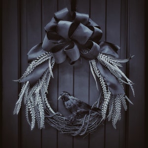 Front Door Wreath, Halloween Wreath, Gothic Home Decor, Wall Decoration, Black Home Decor, Goth, As Seen on TV