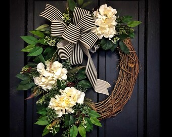 wreaths farmhouse tulip wreath,southern tulip wreath,housewarming gift handmade wreaths gift for her front door wreath Summer wreath