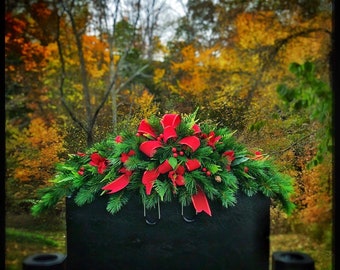 christmas cemetery flowers winter grave decoration headstone saddle memorial arrangement grave pillow grave blanket decorations - Christmas Grave Decorations christmas cemetery flowers winter grave decoration headstone saddle memorial arrangement grave pillow grave blanket decorations - Christmas Grave Decorations