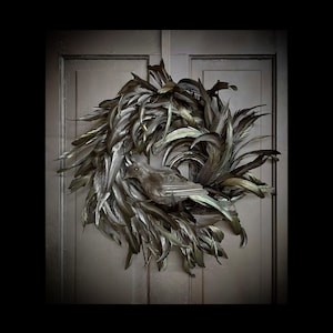 Halloween Wreath, Gothic Home Decor, Wall Decoration, Black Home Decor, Halloween Door Decoration, Goth, As Seen on TV