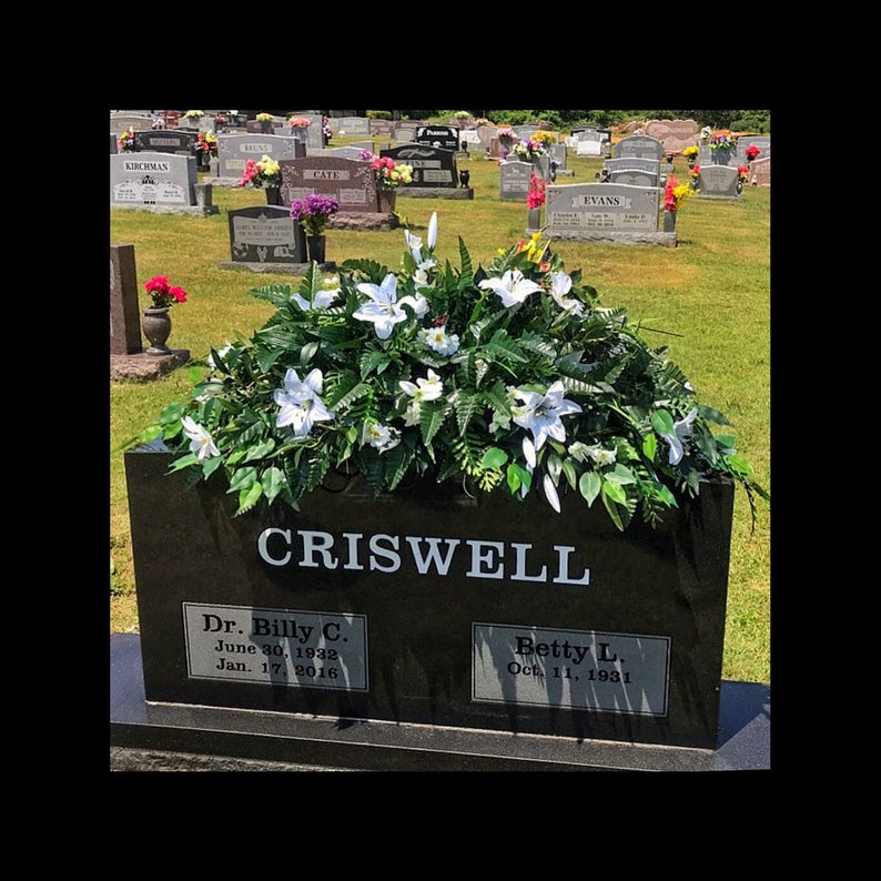 Deluxe Cemetery Flowers Spring Grave Decorations Easter Image 0