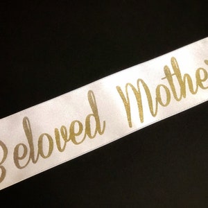 Funeral Ribbon, Memorial, for Cemetery Flowers, Personalized Sash, Custom Printed Ribbon, for Dad, for Mom, Banner, Beloved, Tribute