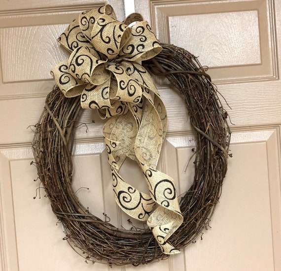 Front Door Wreath Gvine Wreaths Year Round Diy Spring Summer Fall Gift Ideas Bow Fixer Upper Wreathes