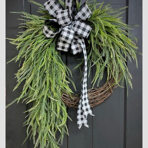 Spring Wreaths, Front Door Wreath, Farmhouse Wreath, Greenery, Country, Minimalist Housewarming Gift, New Home, Easter, Mothers Day, Gifts image 6