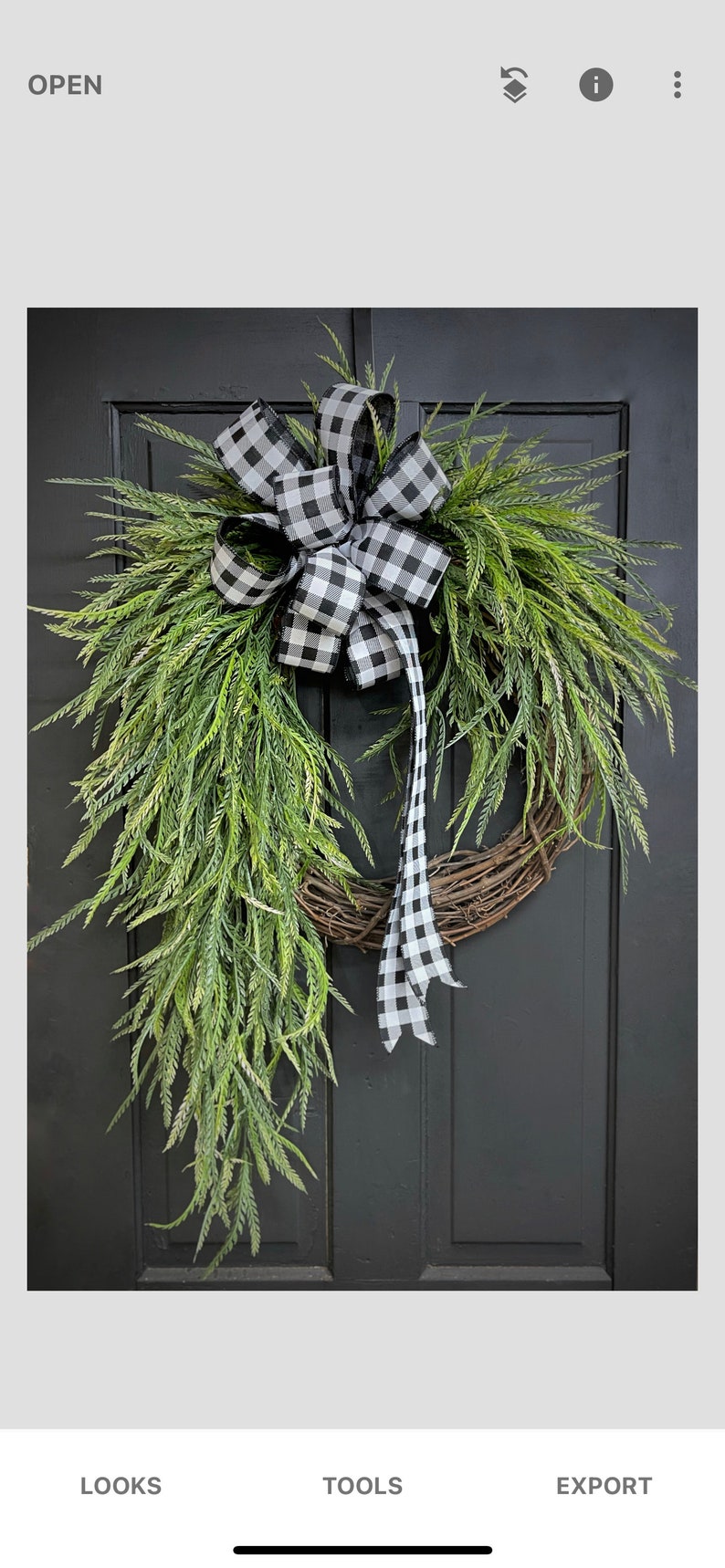 Spring Wreaths, Front Door Wreath, Farmhouse Wreath, Greenery, Country, Minimalist Housewarming Gift, New Home, Easter, Mothers Day, Gifts image 6