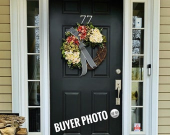 Front Door Wreaths, Summer Wreath, Hydrangea Wreaths, Grapevine Wreath, Country, Shabby Chic, Home Decor, Housewarming Gifts, For Her