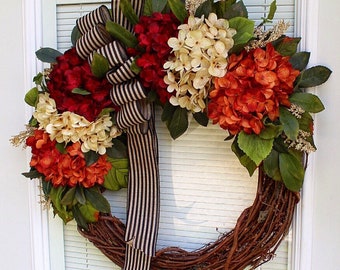 Corona de otoño para puerta de entrada, coronas de otoño, corona para puerta de entrada, corona para puerta de entrada otoño, coronas, corona