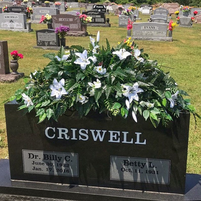 Deluxe Cemetery Flowers Spring Grave Decorations Easter Etsy