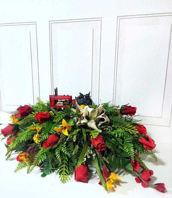 Headstone Saddle Cemetery Flowers Memorial Grave Decoration Etsy