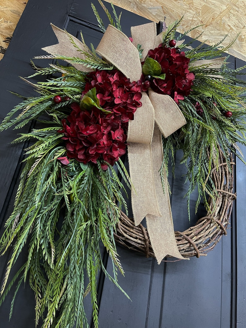 Hydrangea Wreath, Everyday Wreaths, Hydrangea Wreath, Front Door ...