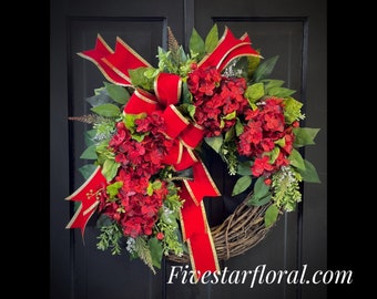 Christmas Wreath for Front Door, Farmhouse Christmas, Home Decor, Wreaths, Winter Wreath, Holiday Wreath, Gifts, For Her,