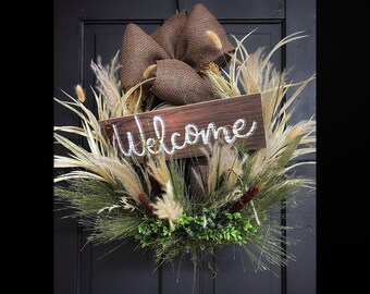 Cabin Wreath, Cabin Decor, Rustic Home Decor, Man Cave Decorations, Gift Ideas, For Him, Husband, Duck Hunter, Gifts, Unique