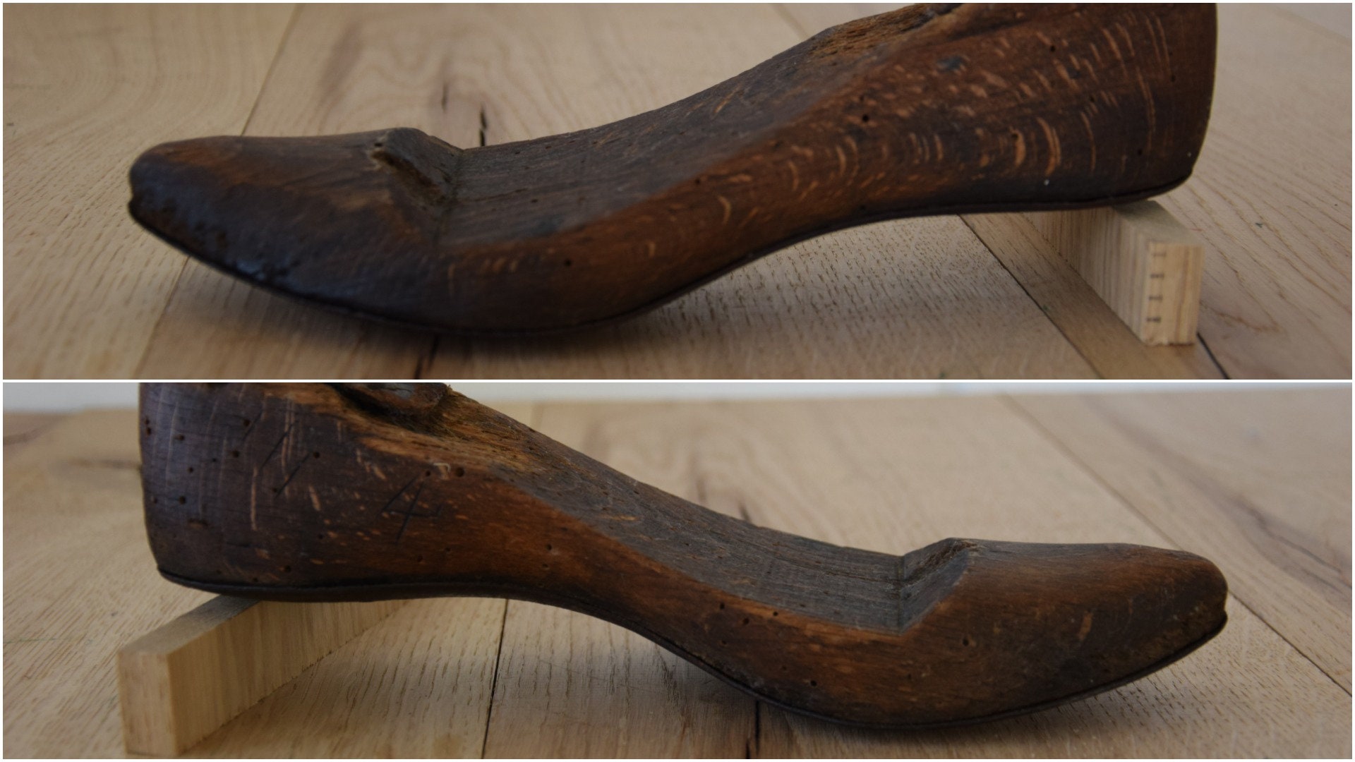 Pair of Antique Wooden Shoe Lasts With Steel Sole Size 36EU / Etsy