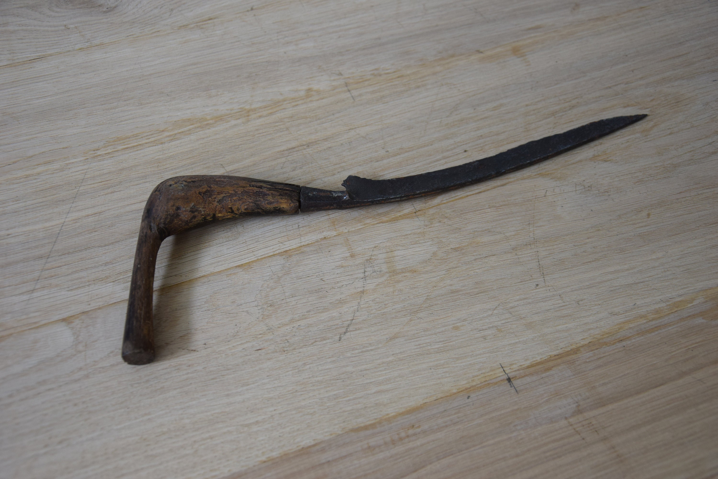 antique hand sickle