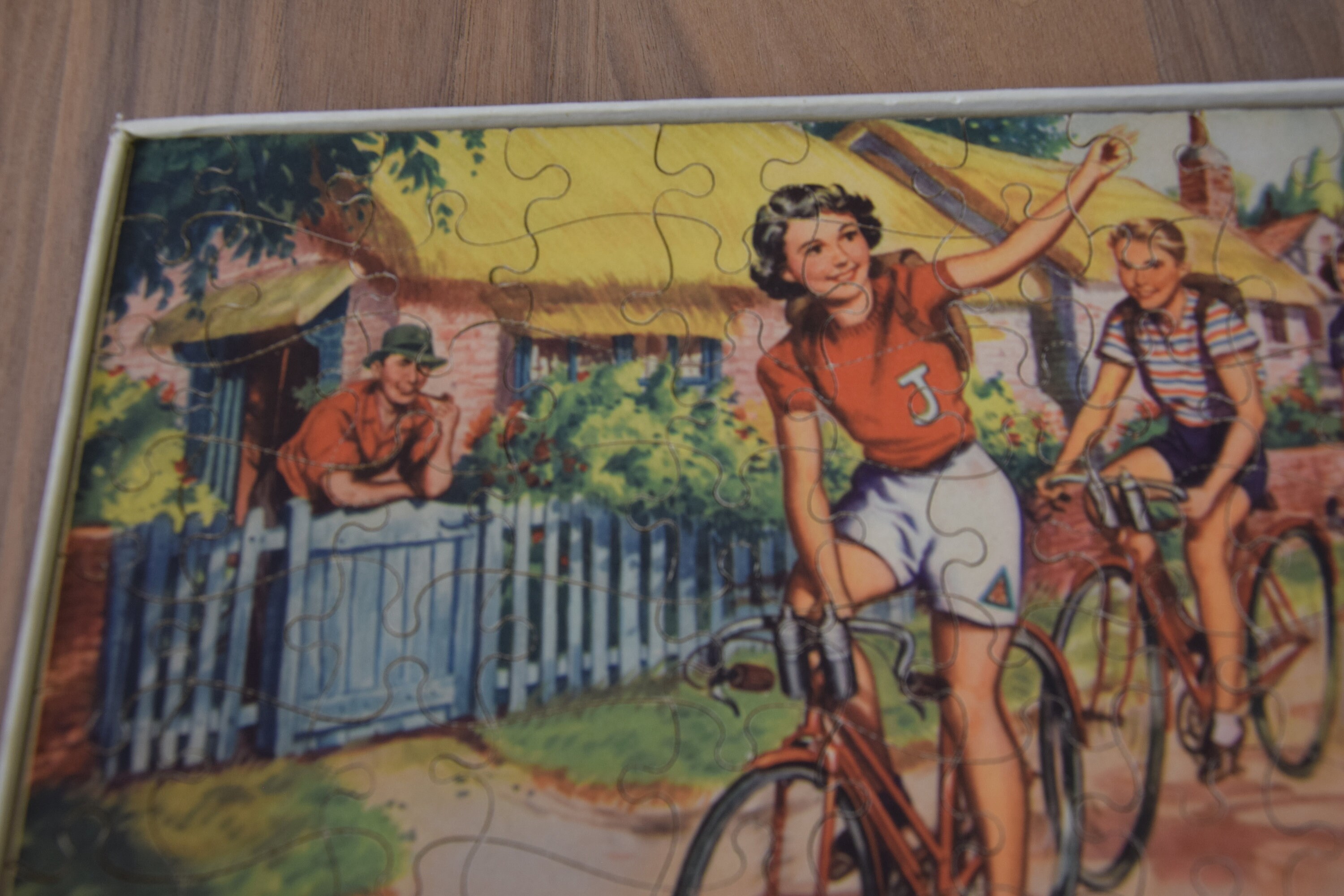 Vintage Wooden Jigsaw Puzzle 112pcs 8x14 1940s complete in Etsy