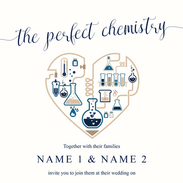 Chemistry Wedding Etsy
