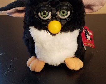 black and white furby
