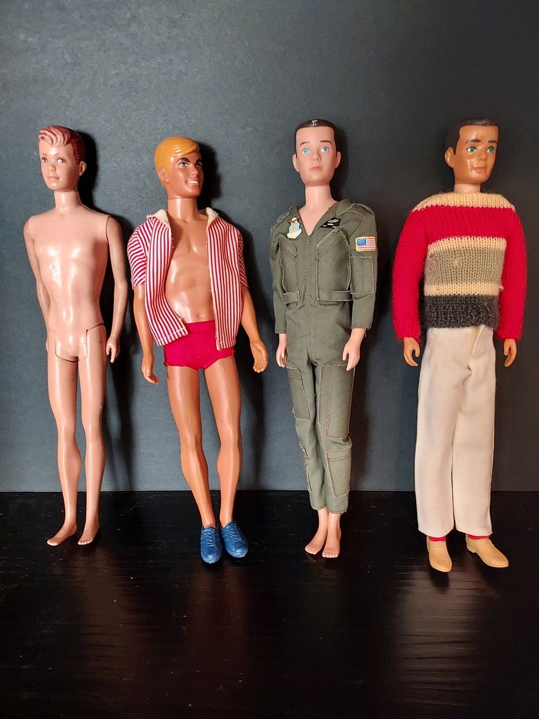 4 Vintage Ken Dolls Etsy