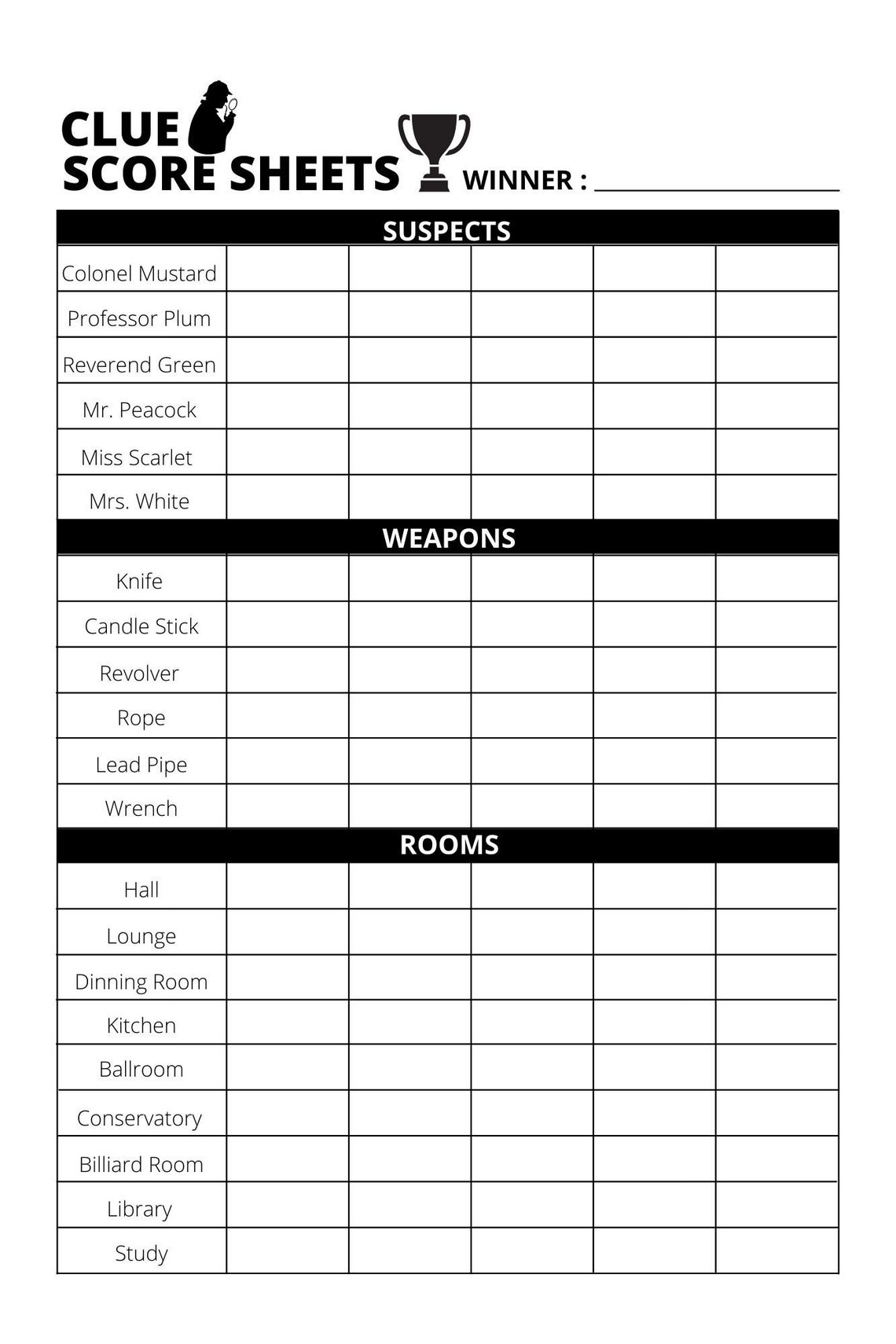 Clue Score Sheet Download print - Il 1140xN.3722798432 Jc31 