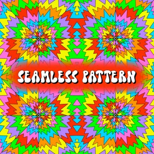 Seamless file - digital print, seamless pattern, rainbow, groovy