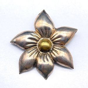 Vintage Mexico bloem sterlingzilveren broche hanger