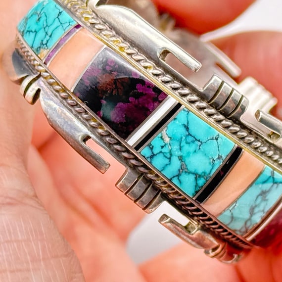 Vintage Navajo Albert Francisco Multi Stone Inlay Ste… - Gem