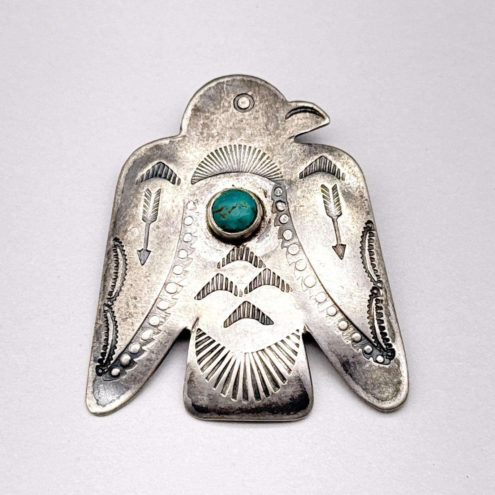 Vintage Navajo Thunderbird Brooch - Etsy