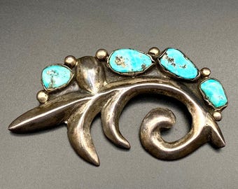 ヴィンテージ ネイティブアメリカン スターリングシルバー ブローチ