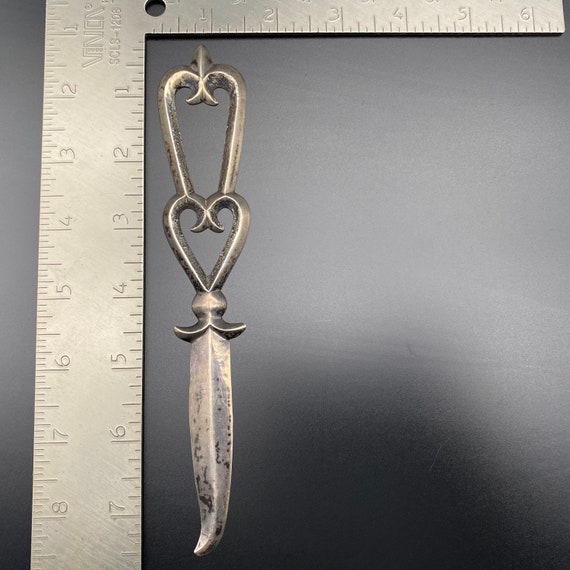 Vintage Navajo Native Silver Sand Cast Letter Opener … Gem