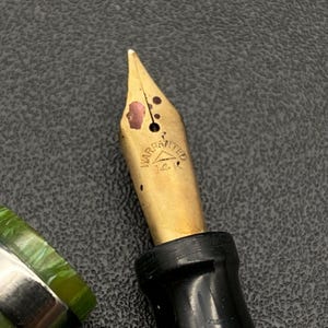 WARRANTED 万年筆　14k 585 WARRANTED] Warranted 18mm extra thick shaft nib 14K 585
