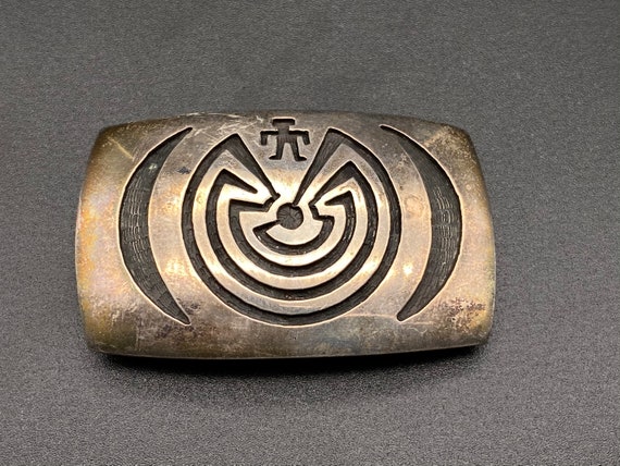 新品登場アクセサリーVintage Anderson Koinva Hopi Man in Maze Sterling Silver Belt - Etsy