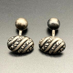 Vintage Sterling Silber Manschettenknöpfe