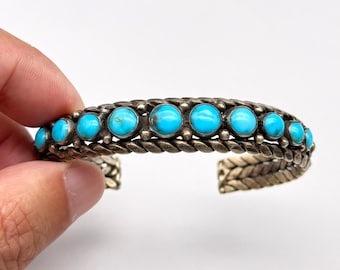 Navajo 12K GF Twisted Wire Cuff Sterling Silver Sz 6