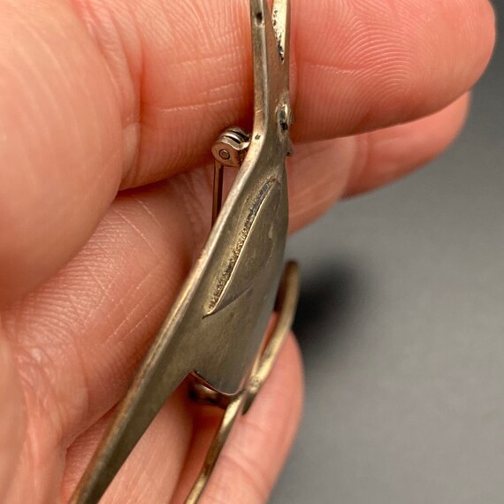 Vintage JM Dog Heart Sterling Silver Pin Brooch - image 7