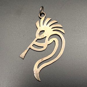 Vintage Navajo Native Allison Lee Kokopelli Sterling Silver Pendant